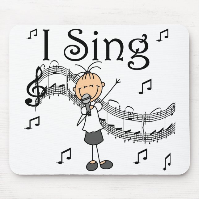 Girl I Sing Mousepad (Front)