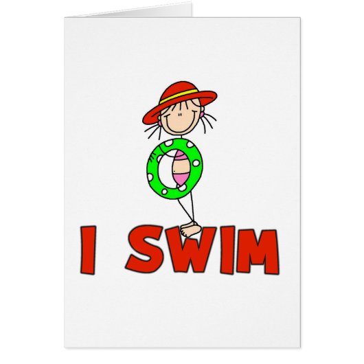 Girl I Swim Card (Front)
