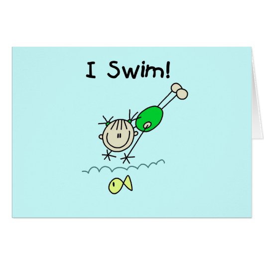 Girl I Swim T-shirts and Gifts (Front Horizontal)