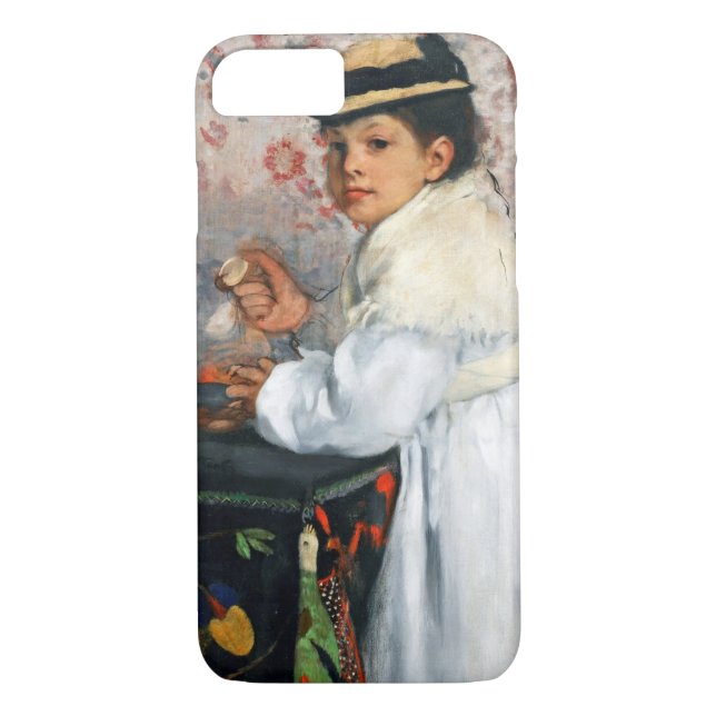 Girl in a Hat, Edgar Degas Case-Mate iPhone Case (Back)