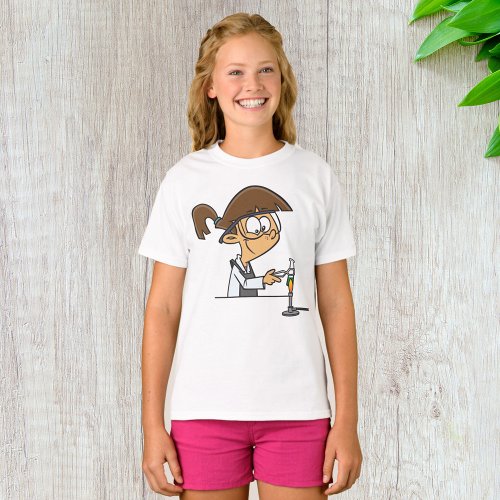 Girl In A Laboratory T_Shirt