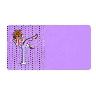 GIRL IN A MARTINI GLASS LABELS