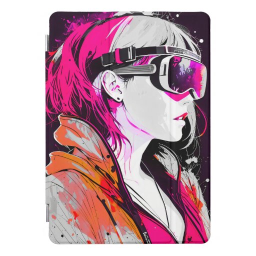 Girl in a Virtual Reality Glasses iPad Pro Cover
