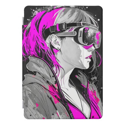Girl in a Virtual Reality Glasses iPad Pro Cover