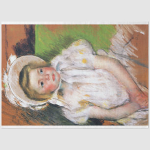 Girl in a White Bonnet, Mary Cassatt Tissue Paper