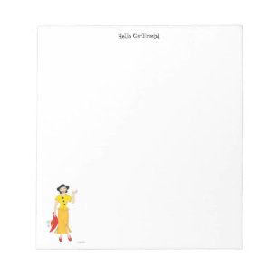 Girl in a Yellow Dress Notepad