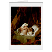 Girl In Bed With A Dog By Jean-Honore Fragonard (Front)