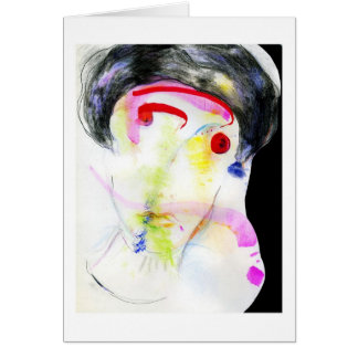 Girl in Black Beret Cards