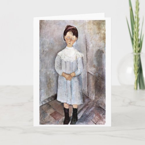Girl in Blue Modigliani Card