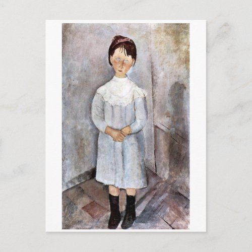 Girl in Blue Modigliani Postcard