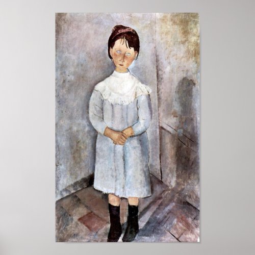 Girl in Blue Modigliani Poster