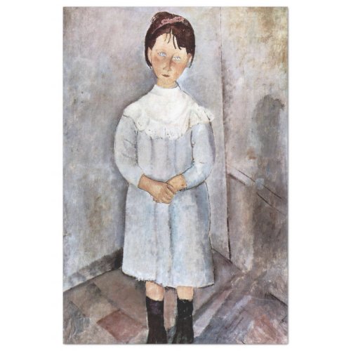 Girl in Blue Modigliani Tissue Paper