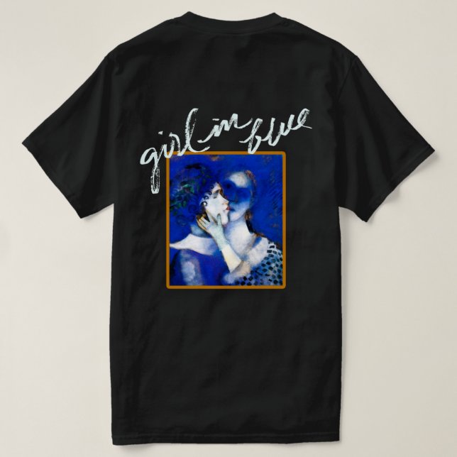 GIRL IN BLUE UNISEX T-SHIRT (Design Back)