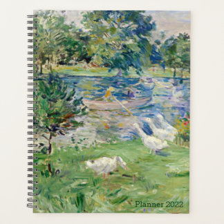 Girl in Boat with Geese by Berthe Morisot, French, Planner