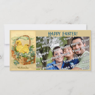 Girl in Bonnet Easter Photo Card