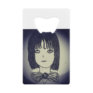 girl in eternity land manga anime drawing credit card bottle opener