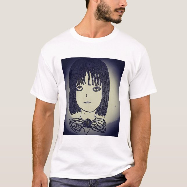 girl in eternity land manga anime drawing T-Shirt (Front)