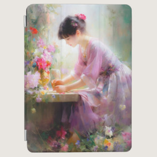 Girl in Flower Garden  iPad Air Cover