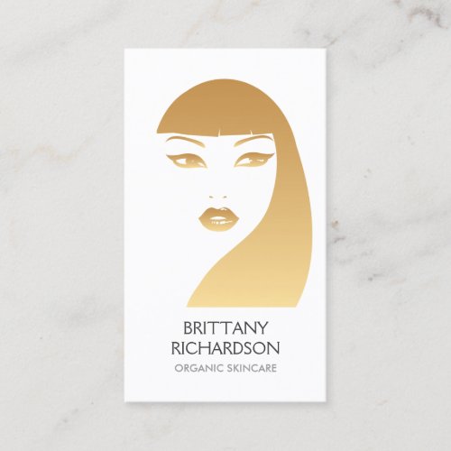 GIRL IN GOLD No. 1 Business Cards