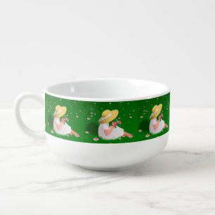 Girl In Grass Soup Mug