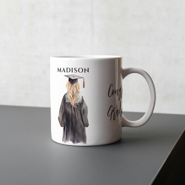 Girl In Gray Graduation  Coffee Mug (Creator Uploaded)