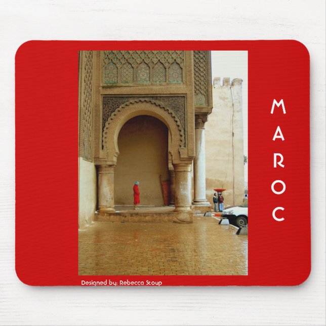 Girl in Red Coat Mouse Pad (Front)