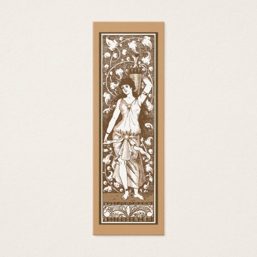 Customizable Girl in robe with urn business cards