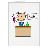 Girl In Science Lab Card (Front)