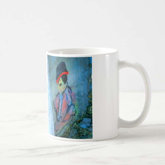 girl in stairwell mug (Right)
