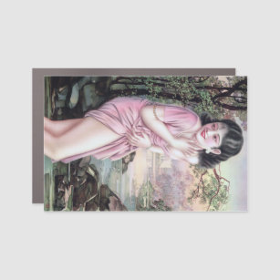 Girl in Stream Vintage Chinese Shanghai Pinup  Car Magnet