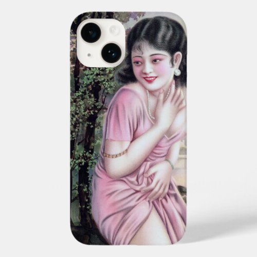 Girl in Stream Vintage Chinese Shanghai Pinup  Case_Mate iPhone 14 Case