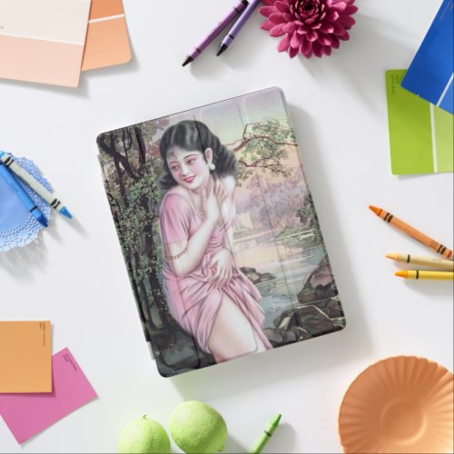 Girl in Stream Vintage Chinese Shanghai Pinup  iPad Smart Cover