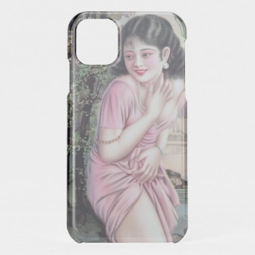 Girl in Stream Vintage Chinese Shanghai Pinup  iPhone 11 Case