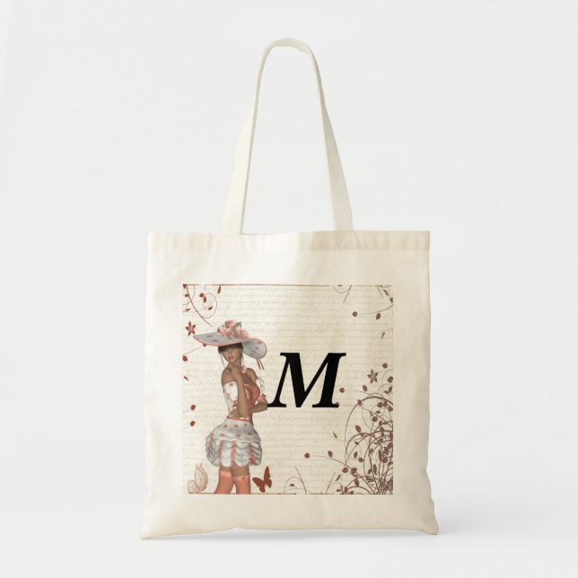Girl in summer hat tote bag (Front)