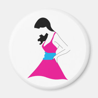 Girl In Sundress Magnet