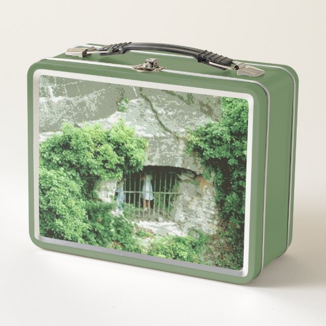 Girl in The Armory green lunchbox (Front)