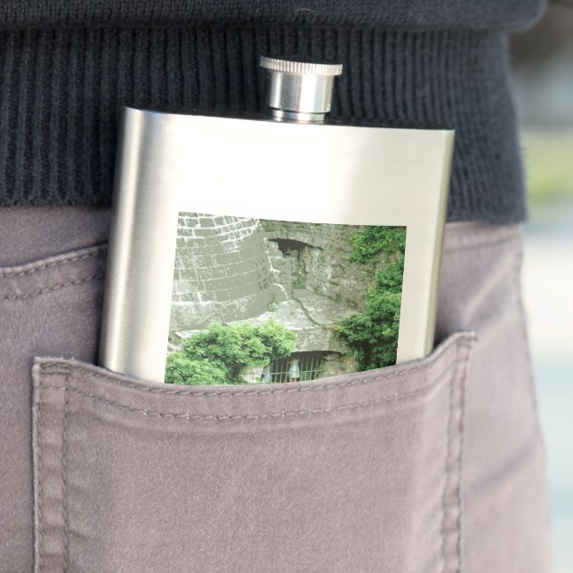 Girl in The Armory stainless steel flask (In Situ)