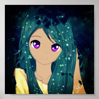 Girl in the forest poster