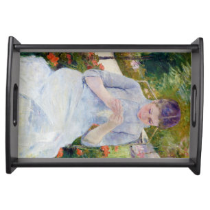 Girl in the Garden, Mary Cassatt Serving Tray