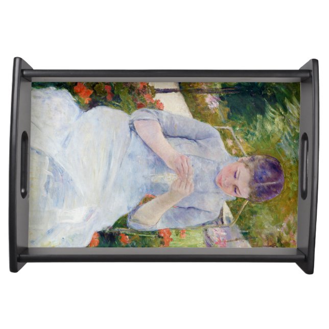 Girl in the Garden, Mary Cassatt Serving Tray (Front)
