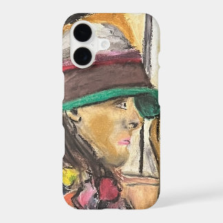 Girl in Vivid Hat iPhone 17 Case