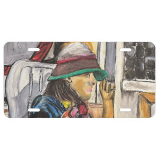 Girl in Vivid Hat License Plate
