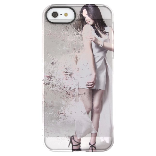 Girl in white dress Beautiful i-phone Custom case (Back)