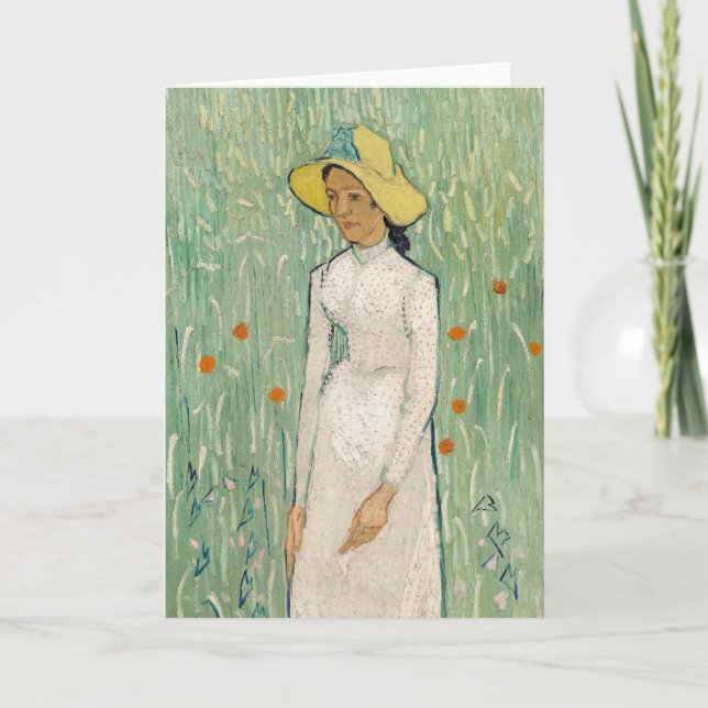 Girl in White | Vincent van Gogh Card (Front)