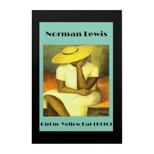 Girl in yellow hat by Norman Lewis 1936 Acrylic Print