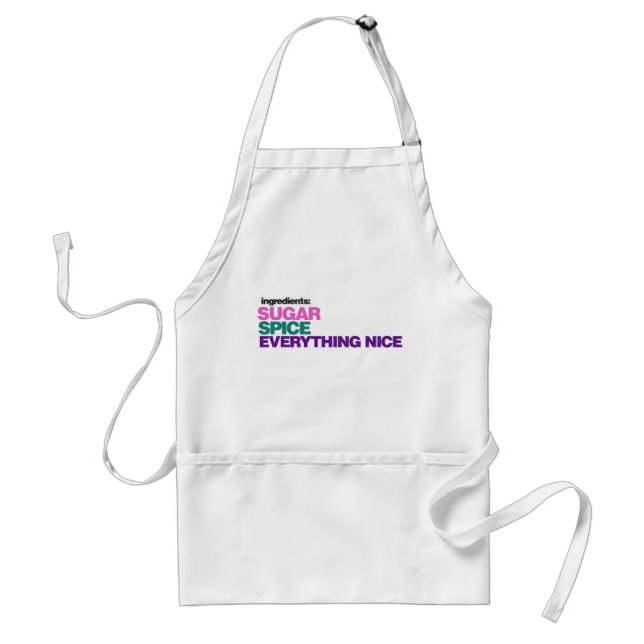 Girl Ingredients Adult Apron (Front)