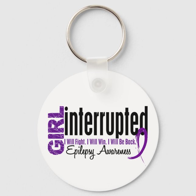 Girl Interrupted 1 Epilepsy Keychain (Front)