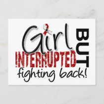 Girl Interrupted 2 Head and Neck Cancer Postcard