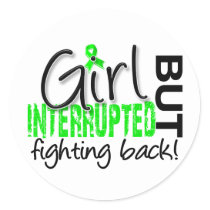 Girl Interrupted 2 Lyme Disease Classic Round Sticker