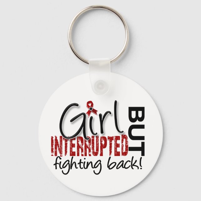 Girl Interrupted 2 Multiple Myeloma Keychain (Front)